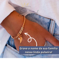 Pulseira Amor de Família Personalizável - Em Aço Inoxidável