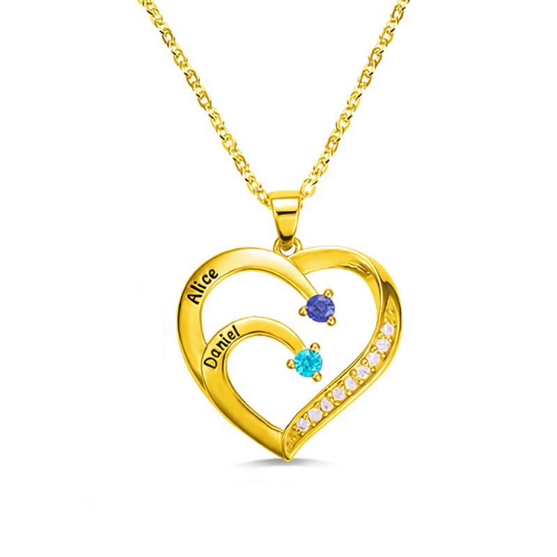 Colar Meu  Amor é Eterno Personalizável - Em prata s925 - Com nomes gravados a Laser