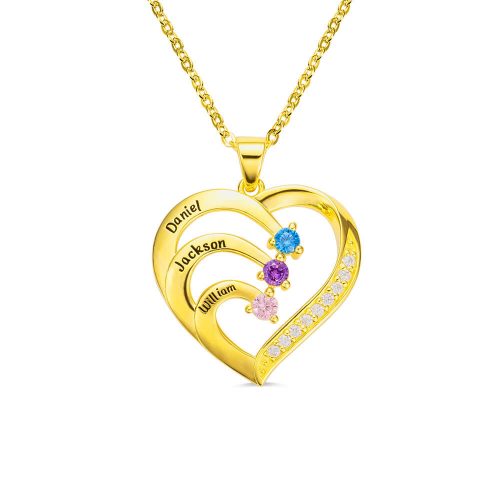 Colar Meu  Amor é Eterno Personalizável - Em prata s925 - Com nomes gravados a Laser