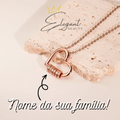Colar Amor de Família Personalizável - Em Aço Inoxidável - Gravação a Laser