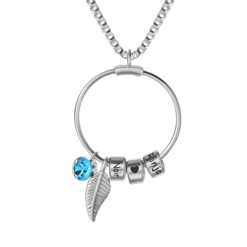 Colar Asas de Anjo Personalizável - Em aço inoxidável - Nomes gravados a laser -  30% OFF + Frete Grátis