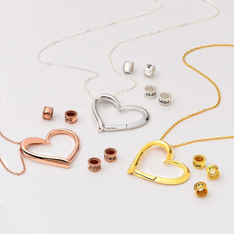 Colar Amor de Família Personalizável - Em Aço Inoxidável - Gravação a Laser